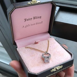 Juicy Couture Necklace w Engagement ring charm